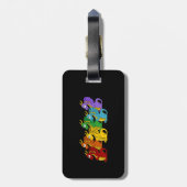 Étiquette À Bagage Dessin de dragons (Dos Vertical)