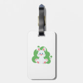 Étiquette À Bagage Dessin de lapin de dessin (Dos Vertical)