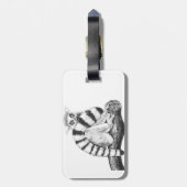 Étiquette À Bagage Dessin de lémur (Dos Vertical)