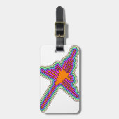 Étiquette À Bagage Dessin de Nazca Hummingbird Pérou (Devant Vertical)