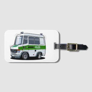 Étiquette À Bagage Dessin de police Van
