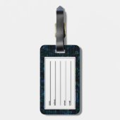 Étiquette À Bagage dessin de robot (Dos Vertical)