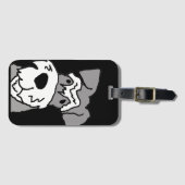 Étiquette À Bagage Dessin de Schnauzer Dog (Devant Horizontal)