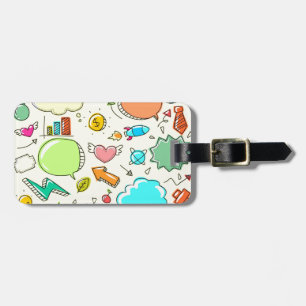 Étiquette À Bagage Dessin mignon enfant graphique drôle