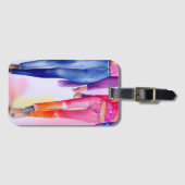 Étiquette À Bagage Dessin mode (Devant Horizontal)