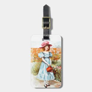Étiquette À Bagage Dessin vintage : Le jardin d'agrément de Mary