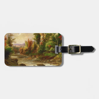 Étiquette À Bagage Destin de Robert Duncanson de rivière de forêt d'a