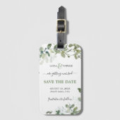 Étiquette À Bagage Destination Mariage Enregistrer La Date Invité (Devant Vertical)