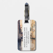 Étiquette À Bagage Destinations | Venice Gondolas Photographie (Dos Vertical)