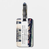 Étiquette À Bagage Destinations | Venice Waterfront Photo (Dos Vertical)