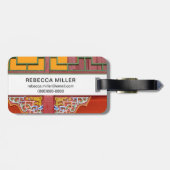 Étiquette À Bagage Détail du bâtiment du monastère (Dos horizontal)