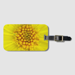 Étiquette À Bagage Détail jaune coloré de fleur sauvage d'arnica