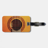 Étiquette À Bagage Détails de la guitare acoustique (Dos horizontal)