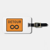 Étiquette À Bagage Détours infinis à vélo (Devant horizontal)