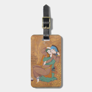 Étiquette À Bagage Deux amants par Reza Abbasi (1630)