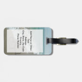 Étiquette À Bagage Deux Coeurs de sable sur la plage (Dos horizontal)