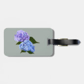 Étiquette À Bagage Deux Hydrangea Lavender et Blue (Dos horizontal)