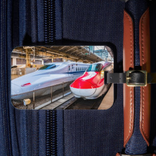 Étiquette À Bagage Deux Shinkansen à la gare de Tokyo