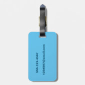 ÉTIQUETTE À BAGAGE DEUX TRANSATS DE PLAGE EN BAGAGES DE JAMAICA (Dos Vertical)