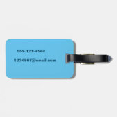 ÉTIQUETTE À BAGAGE DEUX TRANSATS DE PLAGE EN BAGAGES DE JAMAICA (Dos horizontal)