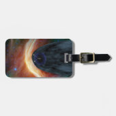 Étiquette À Bagage Deux Voyageurs Spacecraft Explorer L'Espace Turbul (Devant horizontal)