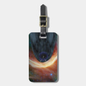 Étiquette À Bagage Deux Voyageurs Spacecraft Explorer L'Espace Turbul (Devant Vertical)