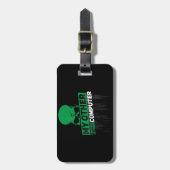 Étiquette À Bagage Développeur Sysadmin Engineer Hacker Code d'admini (Devant Vertical)