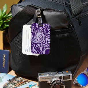 Étiquette À Bagage Déversement - Violet