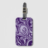 Étiquette À Bagage Déversement - Violet (Devant Vertical)