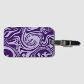 Étiquette À Bagage Déversement - Violet (Devant Horizontal)