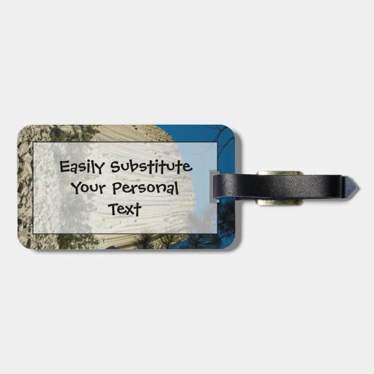 Étiquette À Bagage Devils Tower Easy ID Personal (Dos horizontal)