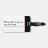 Étiquette À Bagage Devinez Qui Je Suis - Le Lotus Blanc (Dos horizontal)