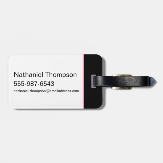 Étiquette À Bagage Devinez Qui Je Suis - Le Lotus Blanc (Dos horizontal)