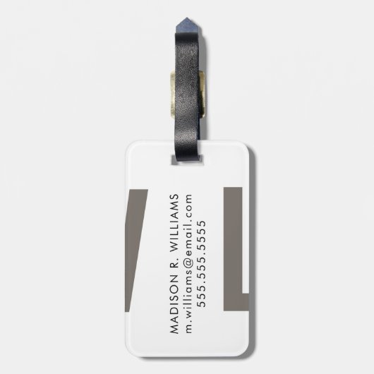 Étiquette À Bagage Devis d'alimentation VII (Dos Vertical)