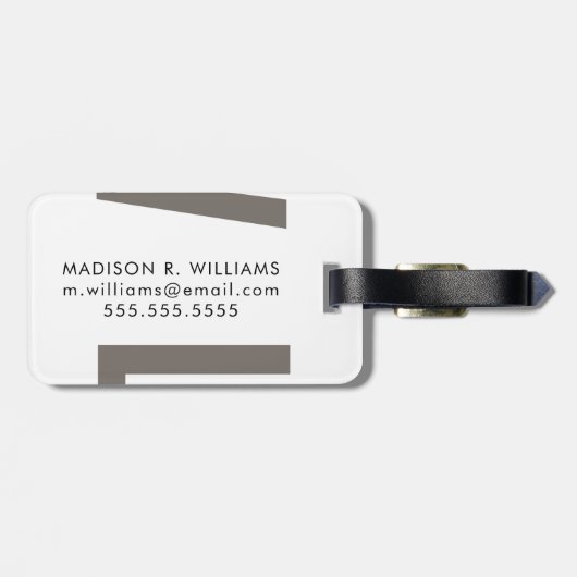 Étiquette À Bagage Devis d'alimentation VII (Dos horizontal)