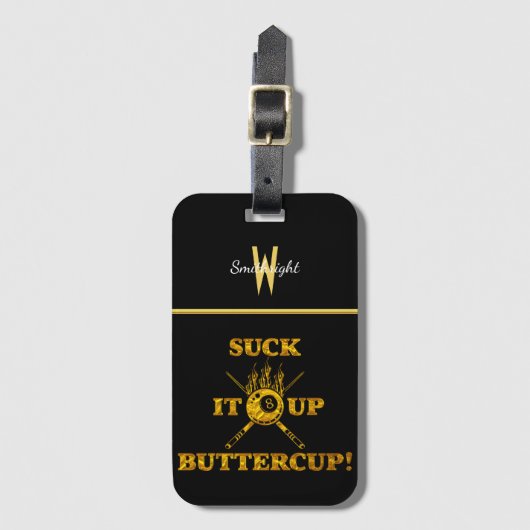 Étiquette À Bagage Devis De Billard Motivationnel Avec Conception En (Devant Vertical)