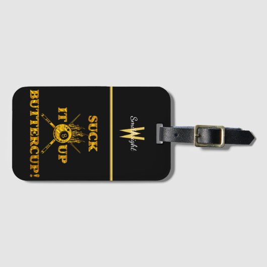 Étiquette À Bagage Devis De Billard Motivationnel Avec Conception En  (Devant Horizontal)