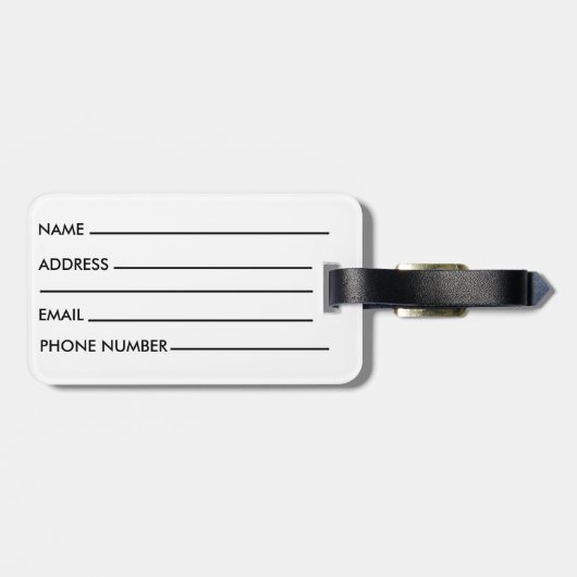 Étiquette À Bagage Devis de voyage Modern Marble Adventure (Dos horizontal)