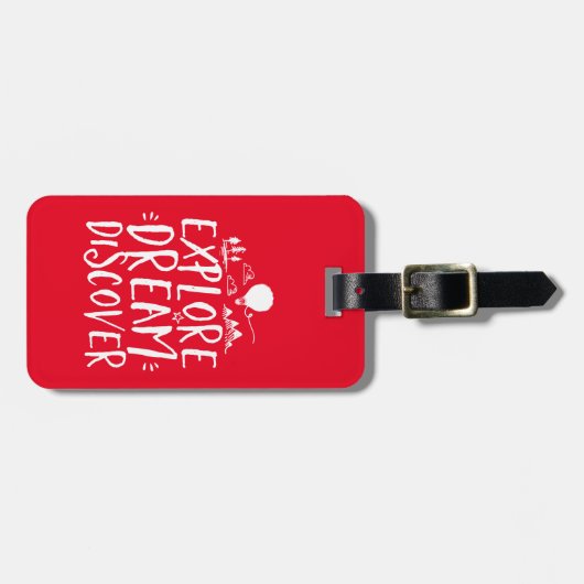 Étiquette À Bagage Devis Voyage Explorer Dream Découvrir Bagage Balis (Devant horizontal)