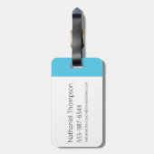 Étiquette À Bagage Dexter "Boy Genius" (Dos Vertical)