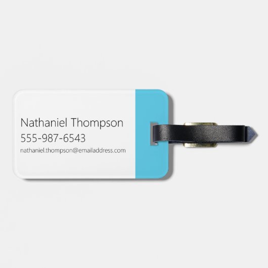 Étiquette À Bagage Dexter "Boy Genius" (Dos horizontal)