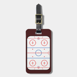 Étiquette À Bagage Diagramme de la patinoire de la compagnie de hocke