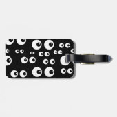 Étiquette À Bagage Diagramme d'oeil avec l'arrière - plan de globes (Dos horizontal)