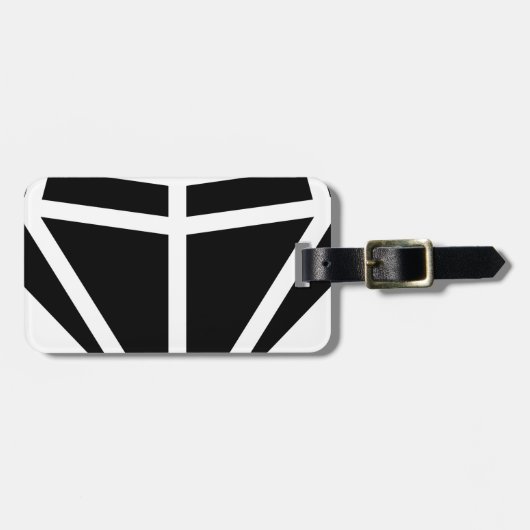 Étiquette À Bagage diamant (Devant horizontal)