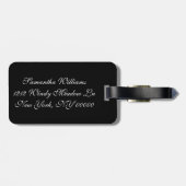 Étiquette À Bagage Diamants, bijoux en pierre (Dos horizontal)