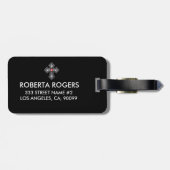 Étiquette À Bagage Diamants blancs Croix Rouge Gem Accent (Dos horizontal)