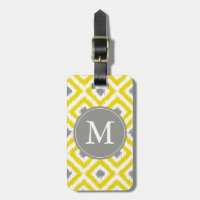 Diamants gris jaune monogramme Motif Ikat