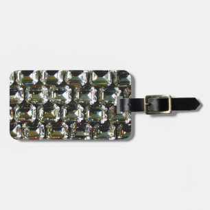 Étiquette À Bagage Diamants, pierres précieuses élégantes vintage 