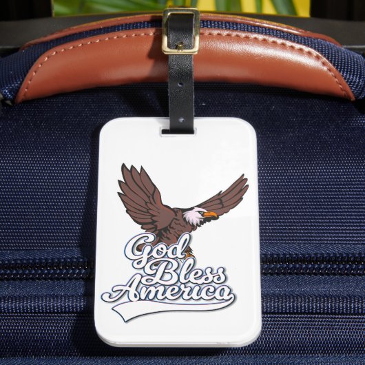 Étiquette À Bagage Dieu bénisse l'Amérique (Insitu Rectoal 2)