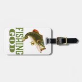 Étiquette À Bagage Dieu de pêche (Devant horizontal)